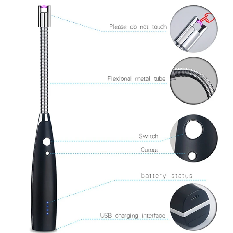 Продажа Сменная батарея импульсная дуга Электронная Зажигалка Ветрозащитная зарядка через usb зажигалки импульсная плазменная зажигалка