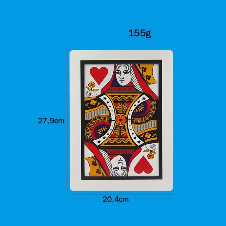 27,9*20,4 см к Q фокусы к карточкам магический реквизит крупным планом аксессуары Забавный YH1922