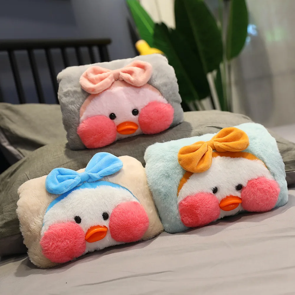 

Корейская модная маленькая плюшевая игрушка с гиалуроновой кислотой, Лала фанан, утка, грелка для рук, кукольная Подушка, украшение для девушки, 30 см