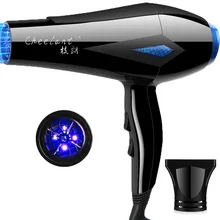 2400 Вт Профессиональный салонный фен 2 в 1 горячий фен для волос сильный ветер 220-240 в холодный воздух щетка Фены для волос отрицательная ионная