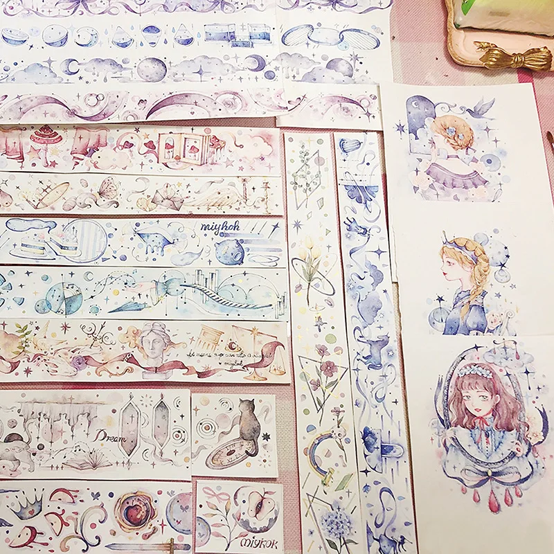 

Creative Cute Handbook Masking Tape Kawaii DIY Decoration Diary Washi Tape Cartoon Paper Sticker Girl Sticker Stationary 024086