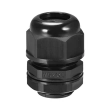 Uxcell M20 M25 M32 кабельный ввод 4 мм x 10 мм 5 мм x 10 мм 5 мм x 19 мм 6 мм x 14 мм проволочное отверстие IP68 водонепроницаемый нейлоновый Соединитель с шайбой черный