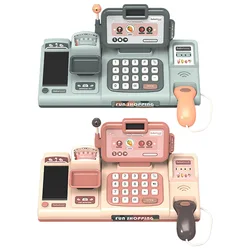 Caisse Enregistreuse Semblant Jouer Jouet Interactif Jouet Caisse Enregistreuse Semblant Jouer Maison Supermarché Caissier Jouet pour Enfants Enfants 