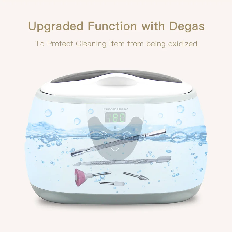 600ml Ultrasonic Cleaner Manicure Tools Sonic Cleaning Jewelry Eyeglasses Denture Home Ultrasound Bath Washing Machine | Бытовая