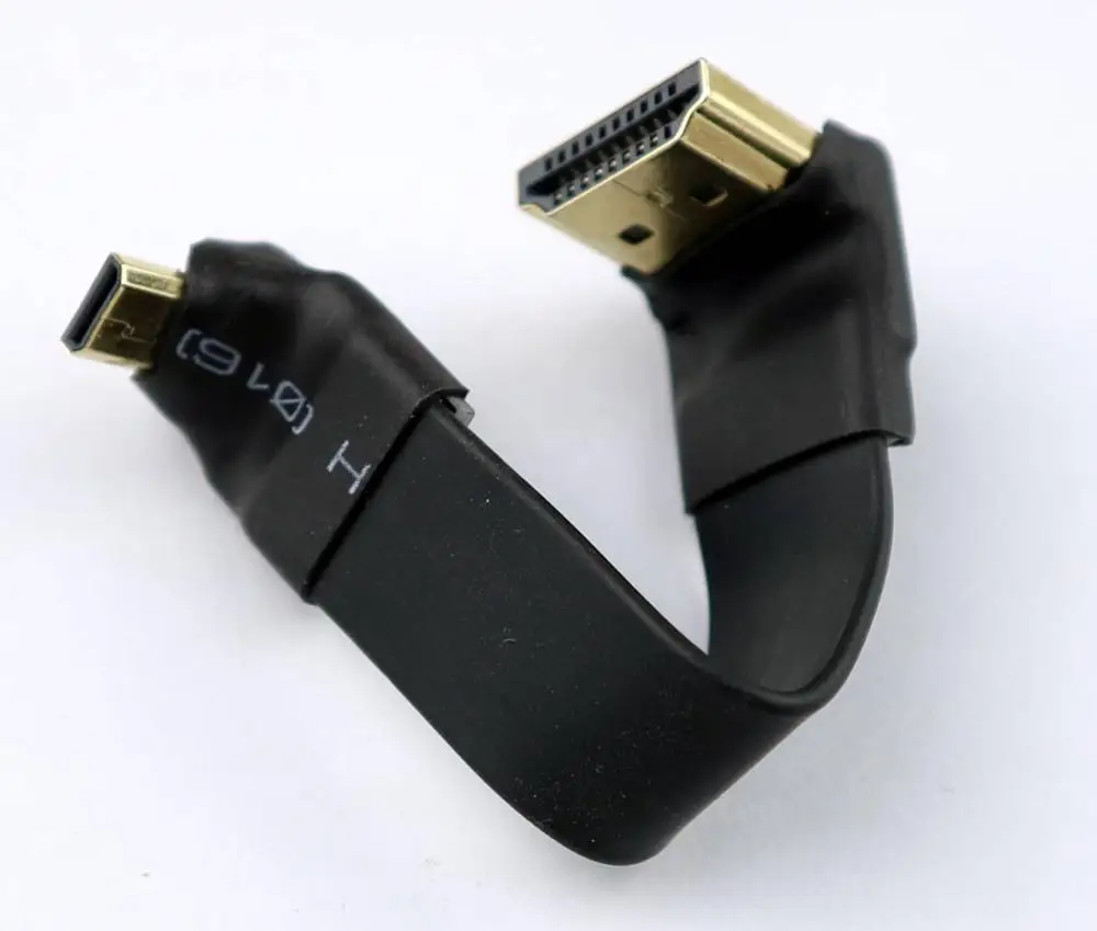 micro minitype HDMI cable Dji aerial photography with flat camera Connect 3cm-10m super short soft strip line 18Gbps 4K@50/60