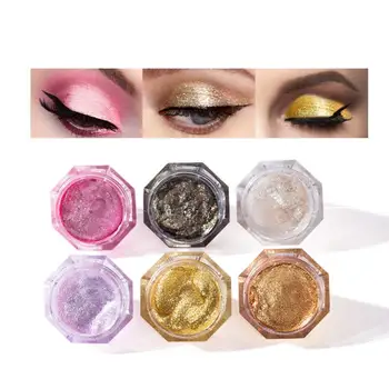 

6 Color Diamond Pearl Liquid Eyeshadow Palette Makeup Glitter Glossy Eye Shadow Liquid Eyes Cosmetics Make Up TSLM1