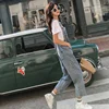 Denim Jumpsuits Women Loose Basic One-piece Vintage Korean Girls Students Overalls Womens Straight Pants Rompers Ulzzang Casual ► Photo 2/6