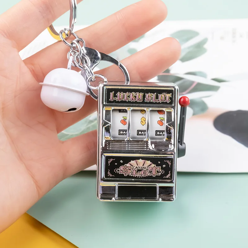 Creative Arcade Mini Gambling Slot Machine Key Chains Pocket Fruit Lucky  Jackpot Gadget Antistress Toy Funny Games Keychain Ring - AliExpress