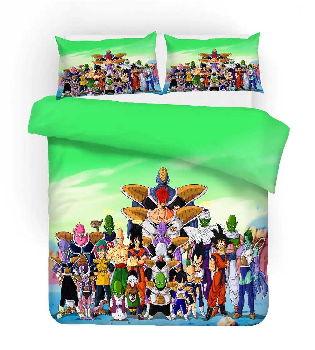 MUSOLEI DRAGON BALL, 3D принт, Комплект постельного белья, Королевский размер, пододеяльник, одеяло, набор, микрофибра, для дома, кровати, комнаты, Gife текстиль, Q42 - Цвет: 5