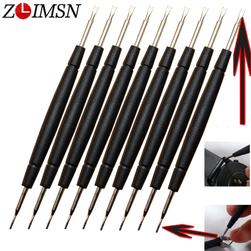 ZLIMSN Watch Repair Tool Wholesale Spring Bar Remover Watchband Strap Opener Belt Bracelet Replacement Black Watches Accessories | Наручные