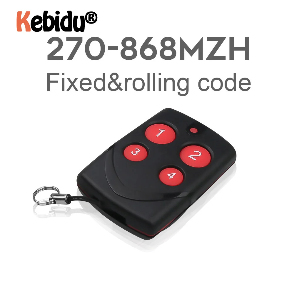 

433MHz Remote Control With Key Ring Automatic Cloning 315/433/868MHZ Multifrequency PTX4 Copy Duplicator For Garage Gate Door