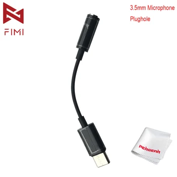 

Fimi Official Accessories 3.5mm Microphone Plughole Plug Transfer Jack Adapter for FIMI Palm 3-Axis Gimbal Camera