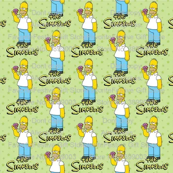 

Simpson cartoon cute Quilting Meter Cotton polyster Fabric Bundle Fat Quarter Quilting Craft Sewing Home Decoration