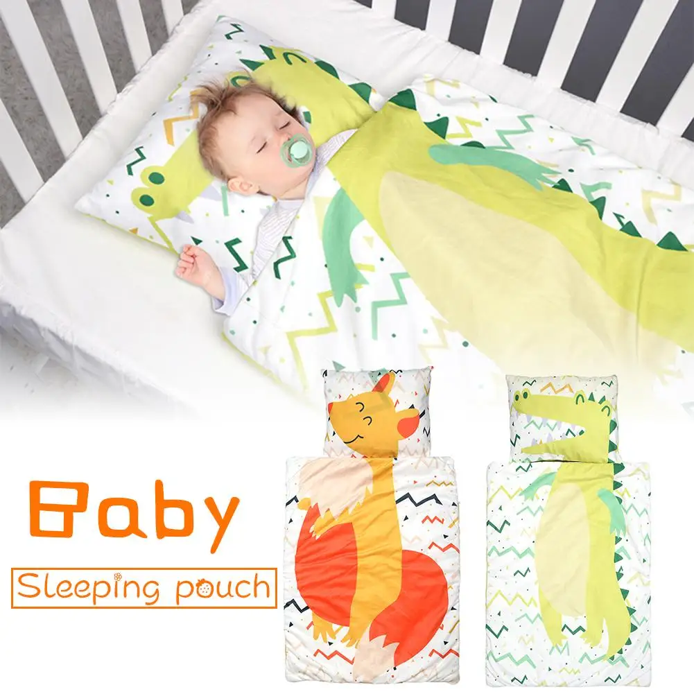 

Kids Toddler Nap Sleeping Bag With Pillow Soft Cotton Sleeping Bag Warm Winter Changing Diaper Envelope For Newborn Baby