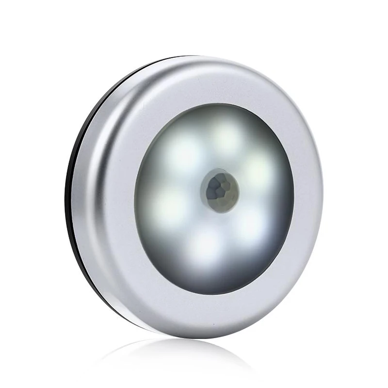 6leds sensor light Led лампа, гардероб Батарея Беспроводной Ночной светильник сенсорный Push нажмите прочно держаться на поверхности в любом месте лестница шкафы Счетчики 1/3/6/7led крытый светильник Инж - Испускаемый цвет: 6leds sensor light