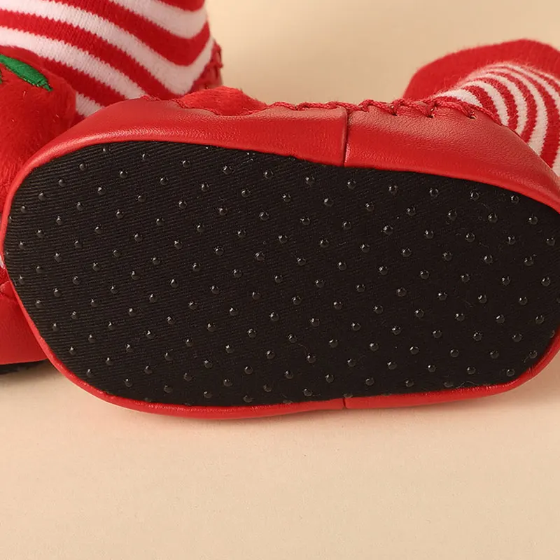 Зимние носки для малышей носки для мальчиков и девочек chaussette/Детские хлопковые гетры, детские носки-тапочки нескользящие носки для малышей