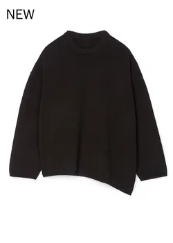 

Women's Woolen Pullover Knitted Sweater Casual Solid Color O-neck Loose Tops for Autumn Winter 2020 new