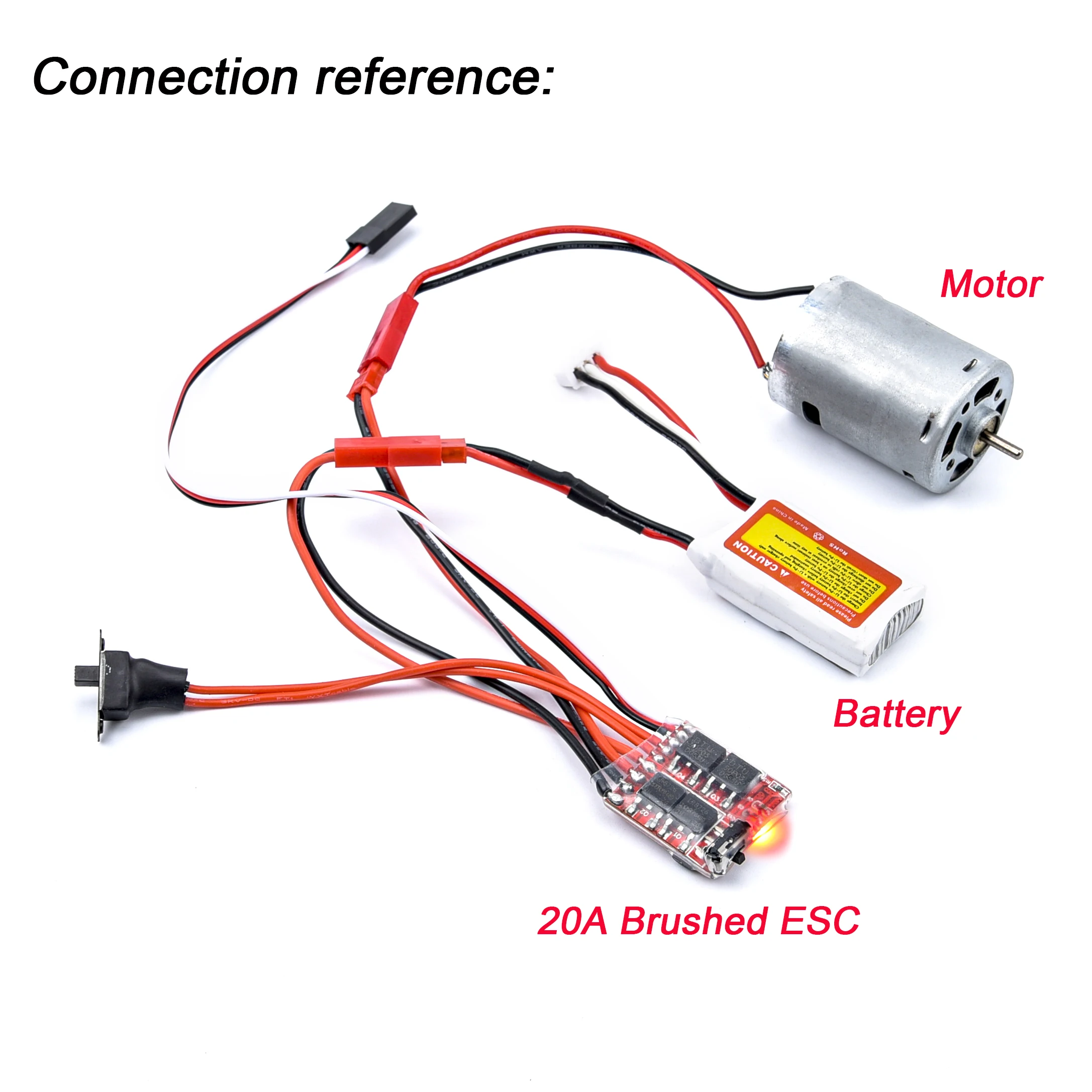 Высококачественный щеточный регулятор скорости двигателя RC ESC 20A / 30A с тормозом