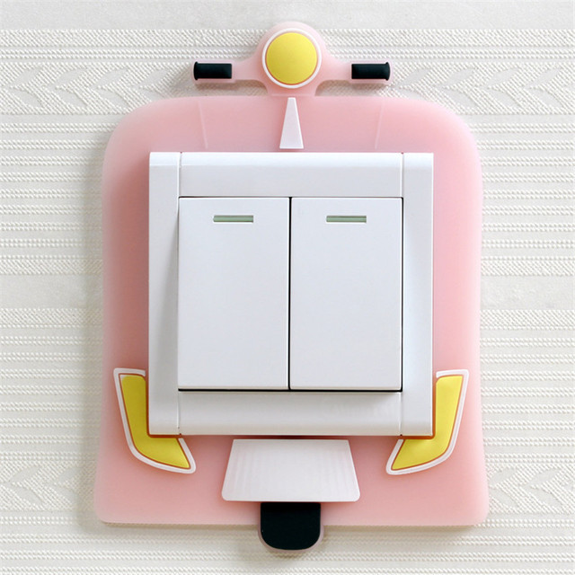 Switch Sticker Glow in Dark Wall Sticker home decor Luminous Switch/Socket Silicone Protect Cover On-Off Decor Sticker
