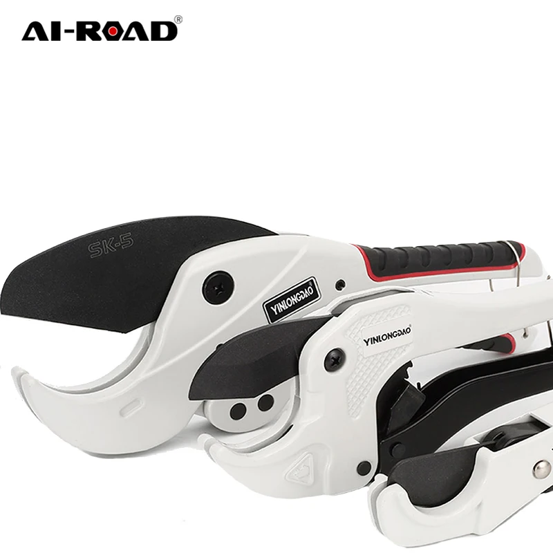 

AI-ROAD 36/42mm Multifunctional PVC Pipe Cutter Water Tube Hose Scissor Ratchet Plumbing Hand Tool Aluminum Alloy Cutter