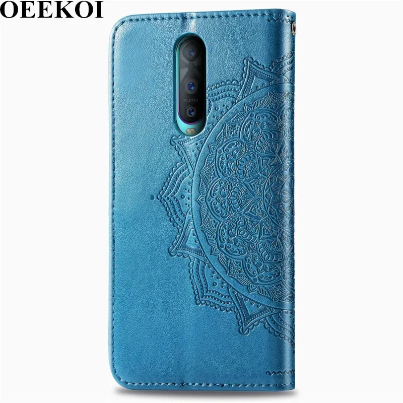 Кожаный чехол с откидной крышкой OEEKOL Datura Flower для OPPO A57/K3/Reno 10X Zoom/F9/Reno/F11 Pro/F11/R17 Pro/R17/K1/F7/F5/A83/A7 /A5/A3