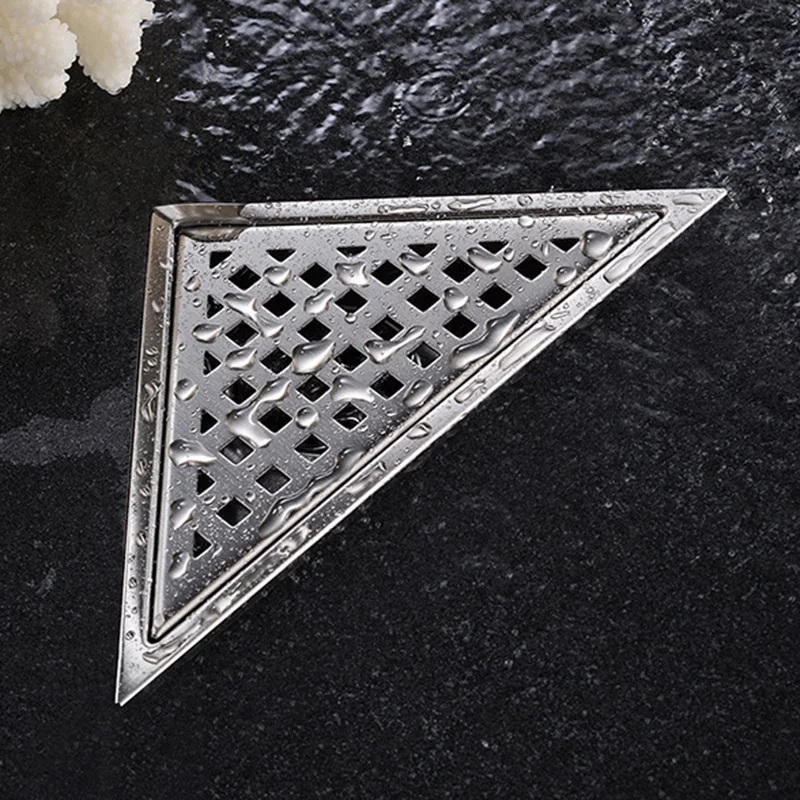 

Triple-cornered Wall Corner 304 Stainless Steel Floor Shower Drain Waste Grates Floor Drain Stainless Steel Anti-Odor