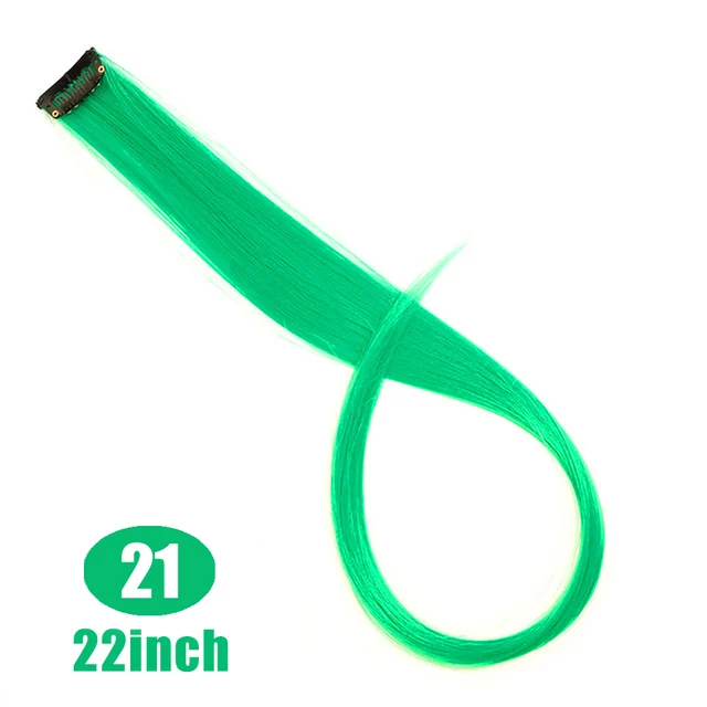 Lupu Rainbow Highlighted Synthetic Hair Girl One Chip In Hair Extension Hairpin Long Straight Hair Clip For Hair False Hair 21
