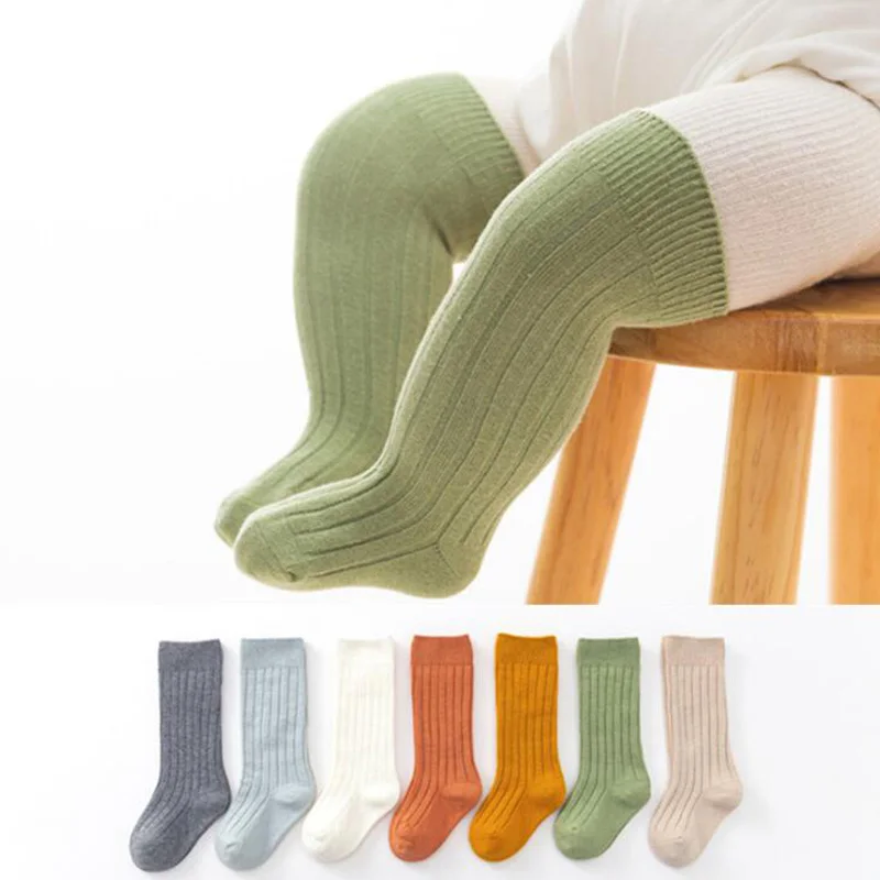 

New baby socks cotton warm solid color children's socks