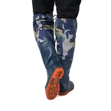 Высокие сапоги-трубы Водонепроницаемый одежда-надежные сапоги Для мужчин Для женщин Камуфляжный подходит для различных видов дорожного покрытия резиновый рыболовный фермер Рабочая губка для мытья автомобиля водонепроницаемая обувь