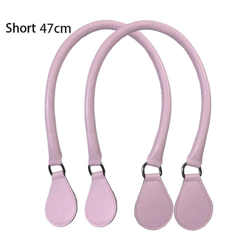 Short Long PU Round Belt Handle with D Buckle Drops handle straps for Classic Mini O Bag Obag silicon Accessories shoulder bag 