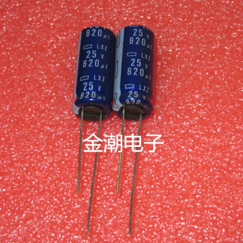 50 шт. Новый NIPPON лдз 25V820UF 10X25 мм электролитический конденсатор с алюминиевой