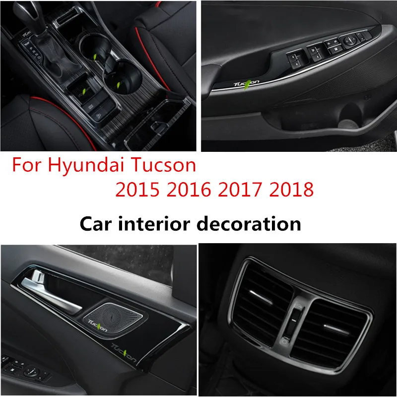 Черный Автомобильный Стайлинг модифицированные аксессуары для Hyundai Tucson 2015 2016 2017