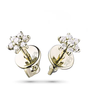 

Pusety of yellow gold with diamonds e0301ps04164400
