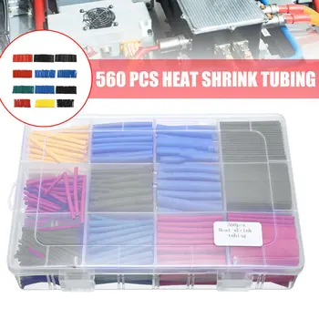 

560PCS Heat Shrink Wrap Heat Shrink Tube Kit Sleeve Fire Retardant Heat Shrink Wire for Cable