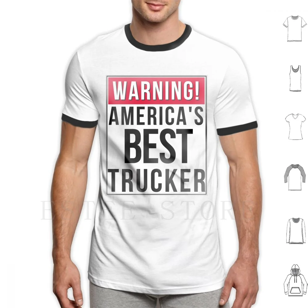 Warning America'S Best Trucker Trucker Truck Driver Maglione Con Cappuccio Iphone Samsung Phone Case Coffee Mug Tablet Case