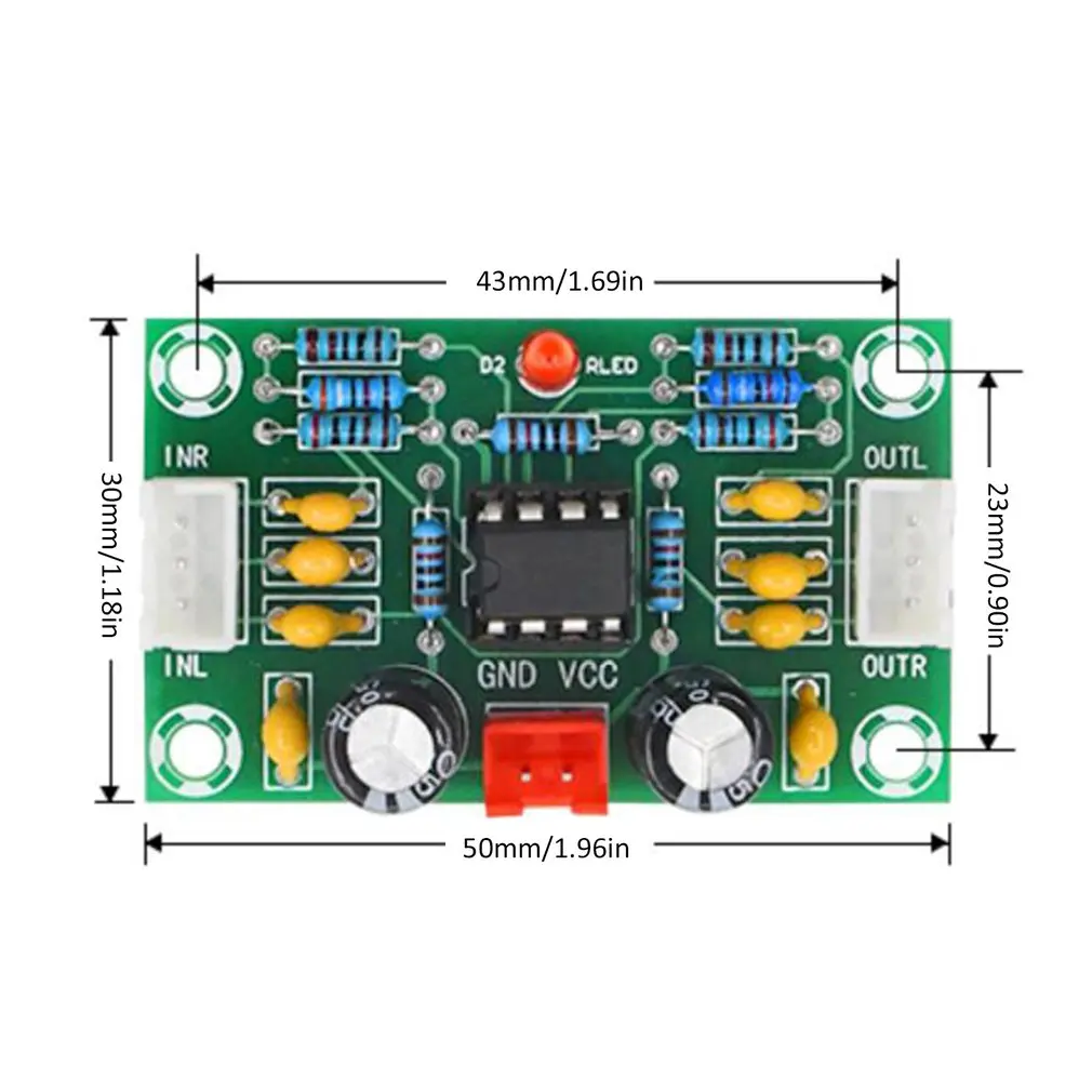 Мини предусилитель Op amp модуль усилителя двухканальный NE5532 предусилитель тон доска 5 раз Широкий Напряжение 12-30 в G10-004