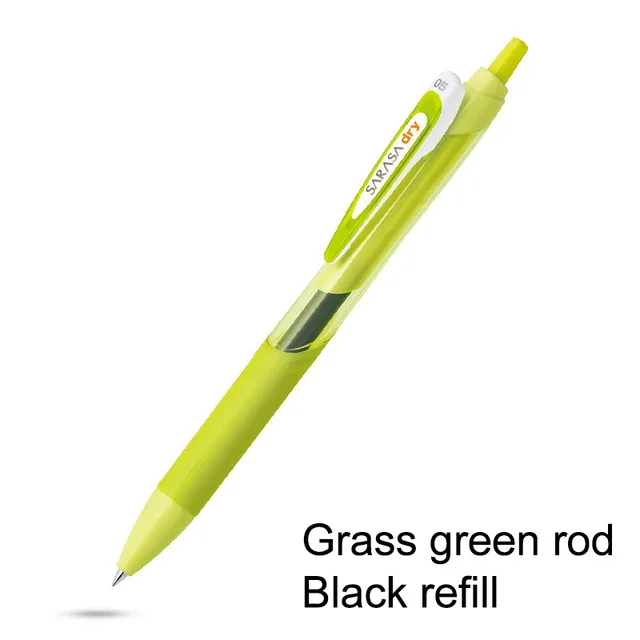 ZEBRA SARASA JJ31 1 шт. быстросохнущая школьная гелевая ручка пресс быстросохнущая тестовая ручка для офиса 0,5 мм для студентов - Цвет: Зеленый
