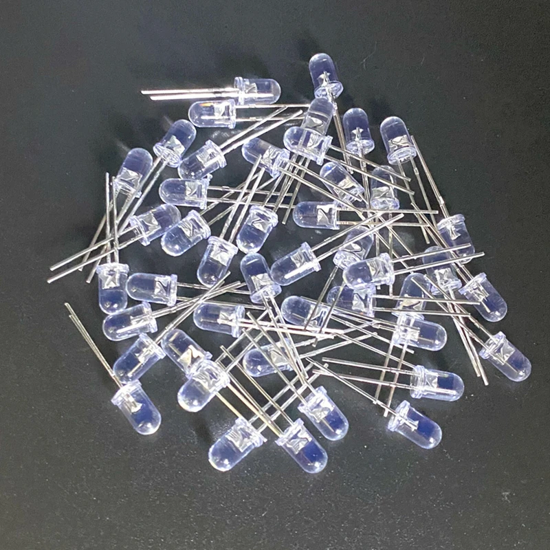 100pcs 5mm LED Diode 5 mm Assorted Kit White Green Red Blue Yellow Orange Pink Purple Warm white DIY Light Emitting Diode