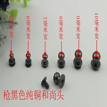 

Gun Black Heshangtou Pacifier Nail Bag Hardware Metal Fittings Leather Belt Screw Parts