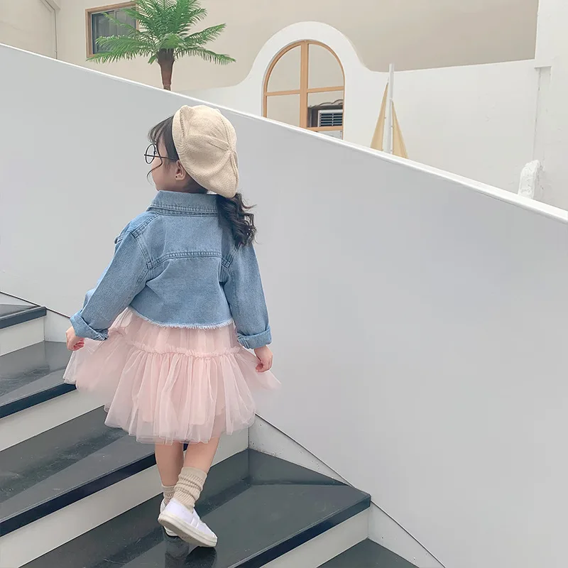 Коллекция года, Осеннее праздничное свадебное платье, vestidos, детская одежда платья для маленьких девочек Сетчатое платье принцессы для девочек топы с круглым вырезом, розничная