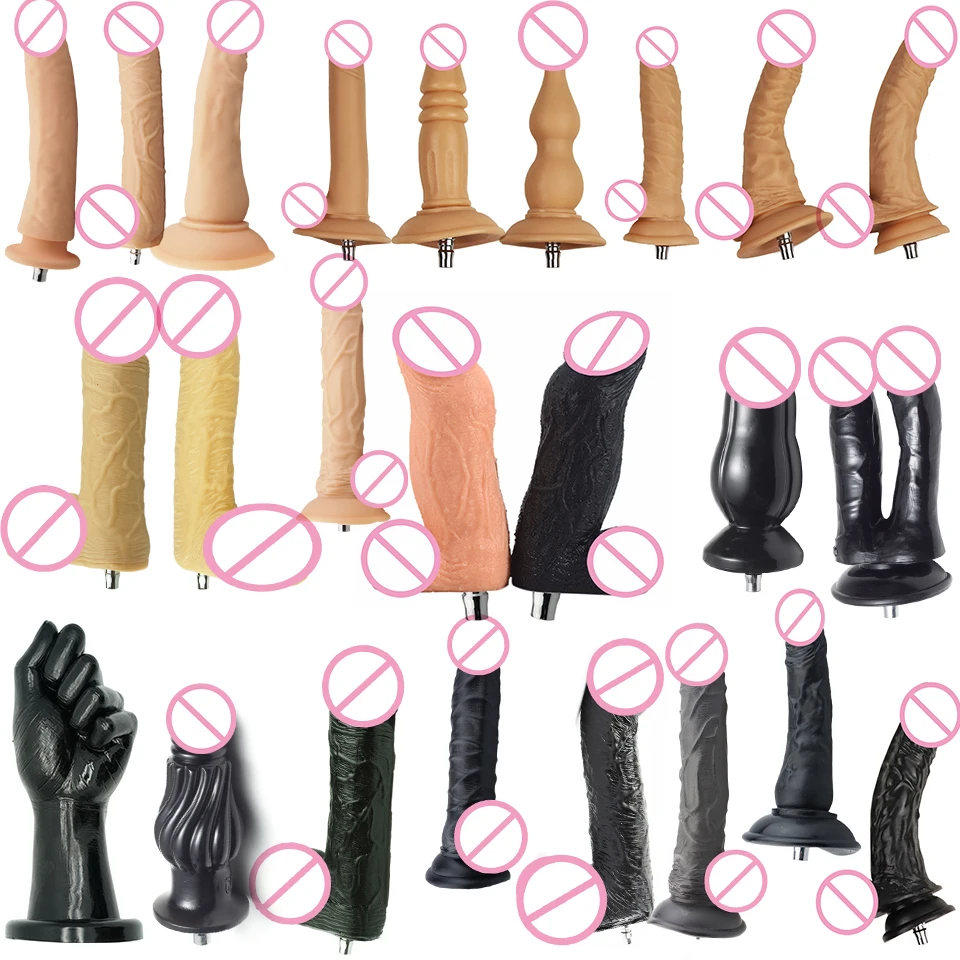 27 Types Noiseless Sex machine Attachment VAC-U-Lock Dildos Suction Cup Sex Love machine for woman products sex toy