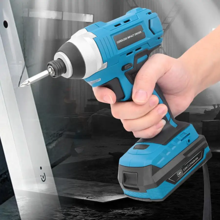 

18V Cordless Impact Wrench Li-Ion Battery Screwdriver & Charger Kit 100-240V US Plug Electric Power Tools Domestic Delivery