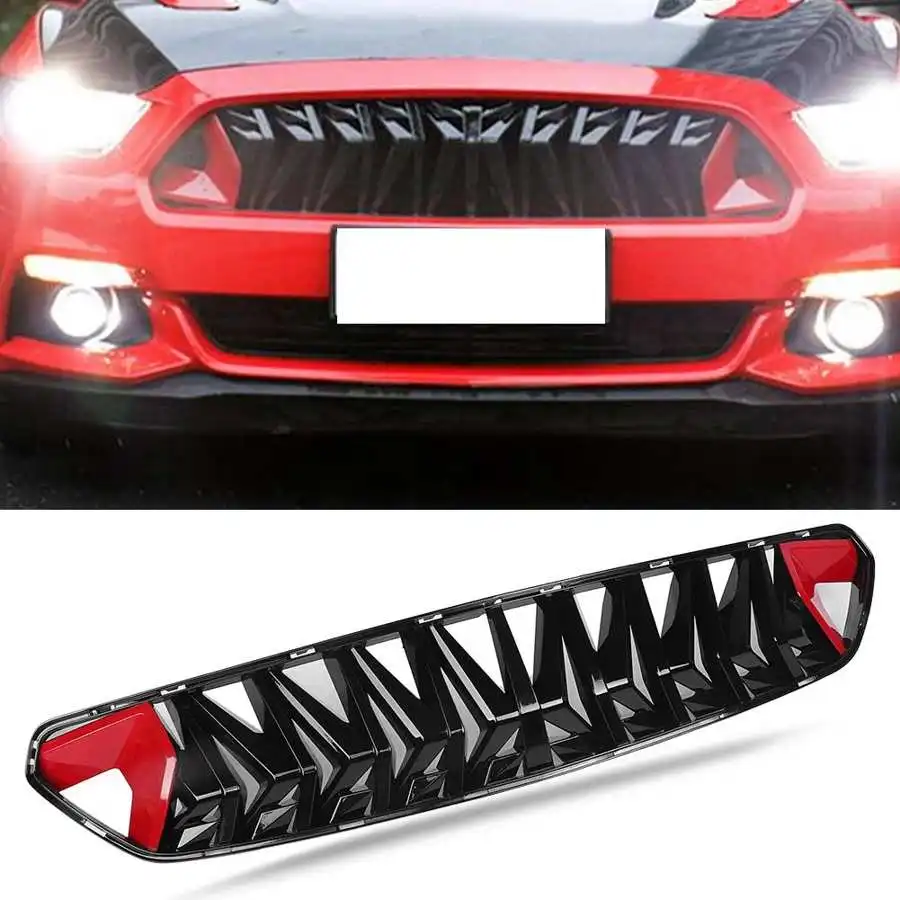 Durable ABS Car Front Hood Mesh Bumper Coupe Grille Fits for Ford Mustang 2014 2015 2016 2017 | Автомобили и мотоциклы
