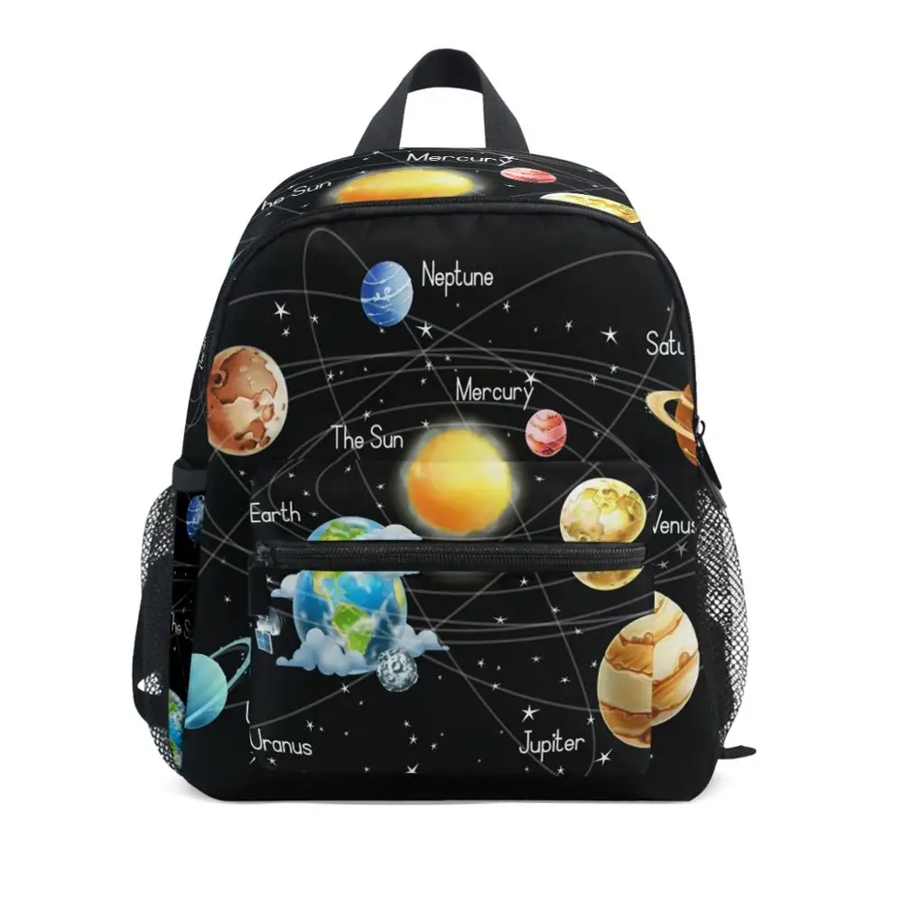 2026 New 3D planets print Children Backpacks Brand Design Girl Boys Backpack Toddler Kids Neoprene School Bags Kindergarten Bag 1