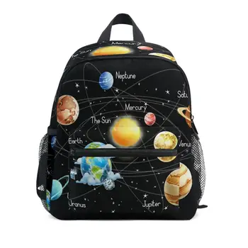 2026 New 3D planets print Children Backpacks Brand Design Girl Boys Backpack Toddler Kids Neoprene School Bags Kindergarten Bag 1