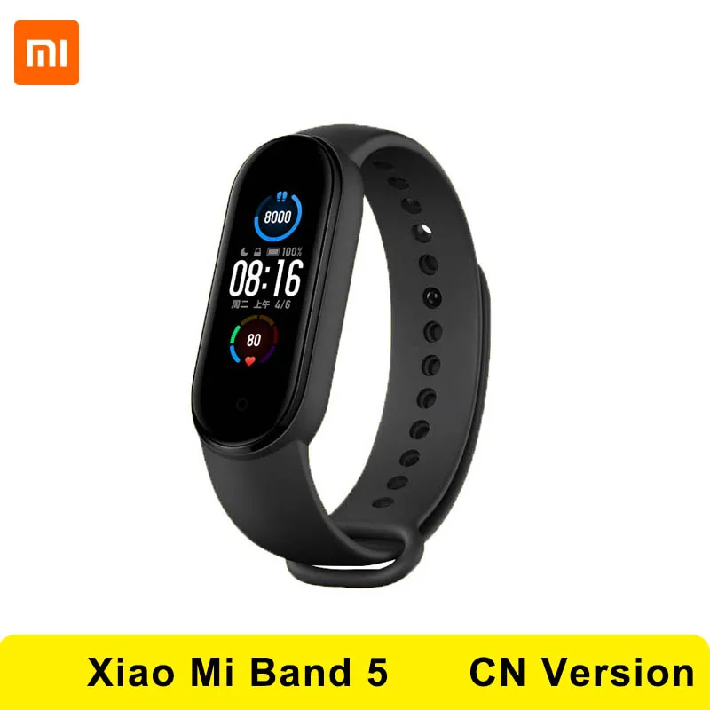 

Xiaomi Band 5 Bluetooth 5.0 Dynamic Touch Fitness Traker 4 AMOLED Screen 2020 New Mi Band5 Waterproof Smart Sport Wristbands