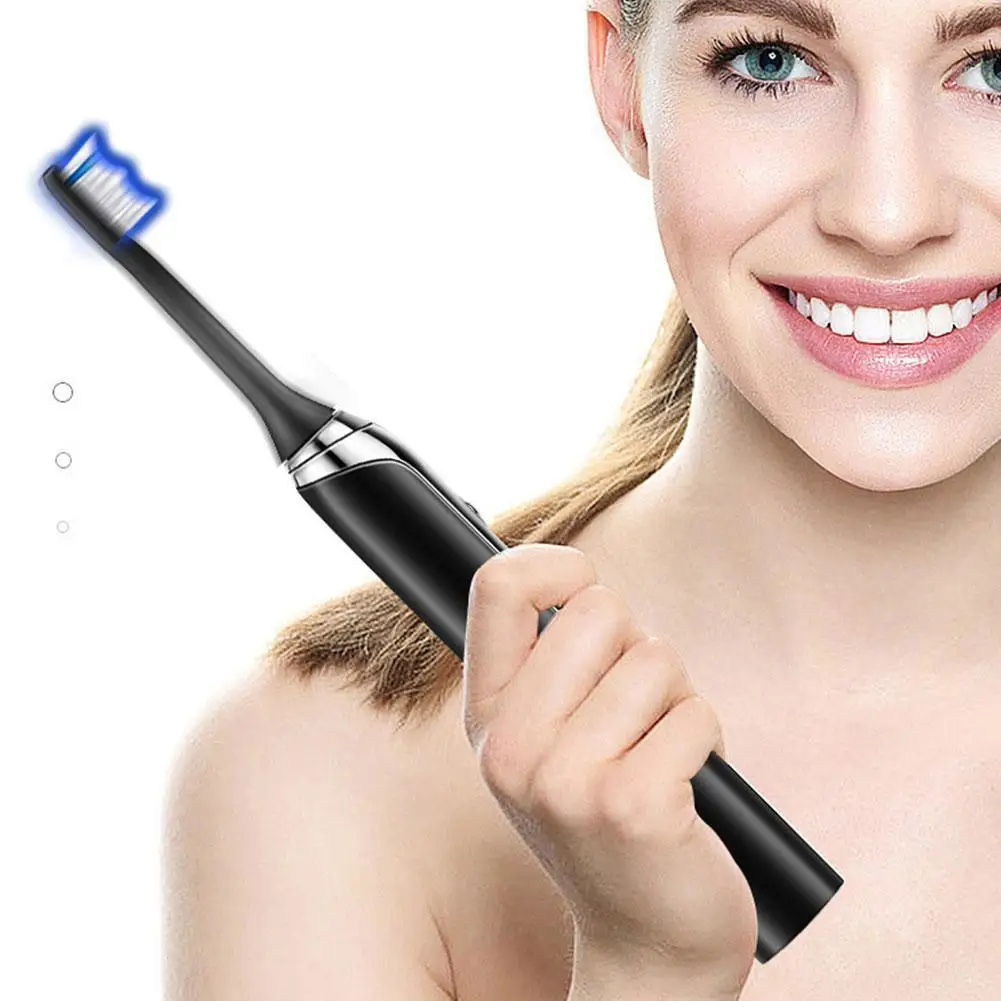 

Sonic Electric Toothbrush Adult Timer Brush 4 Mode Cold Blue Light USB Rechargeable Tooth Brush Replacement Head IPX7 waterproof