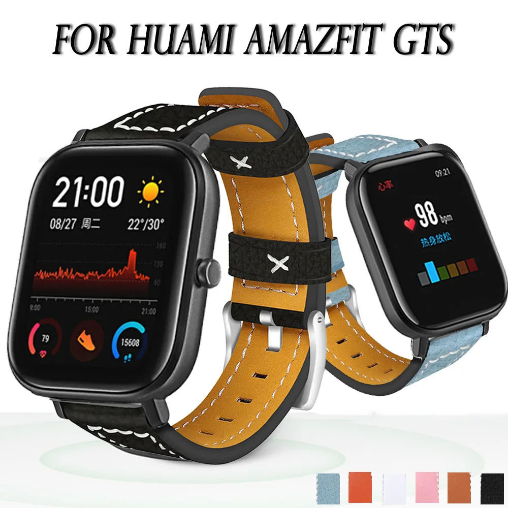 Ремешок для часов Huami Amazfit GTS из натуральной кожи Модный сменный Браслет 20 мм |