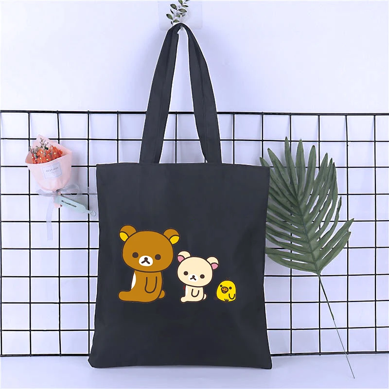 Rilakkuma Tote Bag Fabric Shopper Big Canvas Customizable Women S Shopping Cloth Designer Handbags Tote Eco Printed Bags Shopping Bags Aliexpress Rilakkuma Tote Bag Fabric Shopper Big Canvas Customizable Women S Shopping Cloth Designer Handbags Tote Eco Printed Bags Shopping Bags Aliexpress