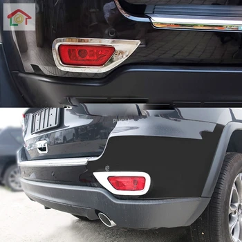 

For Jeep Grand Cherokee 2010 2011 2012 2013 2014 2015 2016 2017 2018 Chrome Rear Tail Fog Light Lamp Bumper Cover Trim Styling